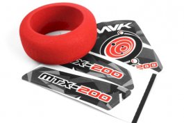 Maverick RC Transmitter Wheel Foam & Decals (Red)