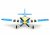 VOLANTEX P-51D MUSTANG V2 BLUE 4CH 400MM BRUSHED w/GYRO RTF