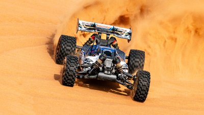 CORALLY SYNCRO-2 1/8 BRUSHLESS 3-4S 2WD BASHER BUGGY RTR - BLÅ