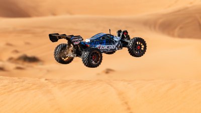 CORALLY SYNCRO-2 1/8 BRUSHLESS 3-4S 2WD BASHER BUGGY RTR - BLÅ