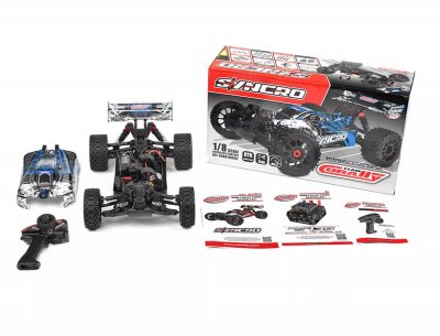 CORALLY SYNCRO-2 1/8 BRUSHLESS 3-4S 2WD BASHER BUGGY RTR - BLÅ