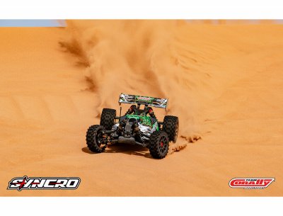 CORALLY SYNCRO-2 1/8 BRUSHLESS 3-4S 2WD BASHER BUGGY RTR - GRÖN