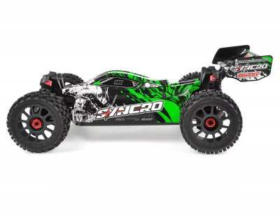 CORALLY SYNCRO-2 1/8 BRUSHLESS 3-4S 2WD BASHER BUGGY RTR - GRÖN
