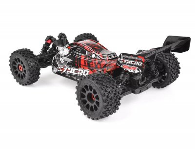 CORALLY SYNCRO-2 1/8 BRUSHLESS 3-4S 2WD BASHER BUGGY RTR - RÖD