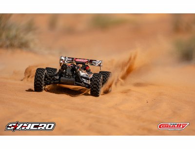 CORALLY SYNCRO-2 1/8 BRUSHLESS 3-4S 2WD BASHER BUGGY RTR - RÖD