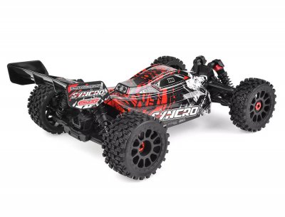 CORALLY SYNCRO-2 1/8 BRUSHLESS 3-4S 2WD BASHER BUGGY RTR - RÖD