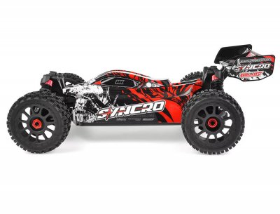 CORALLY SYNCRO-2 1/8 BRUSHLESS 3-4S 2WD BASHER BUGGY RTR - RÖD