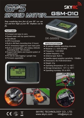 SKY RC GPS Speed Meter